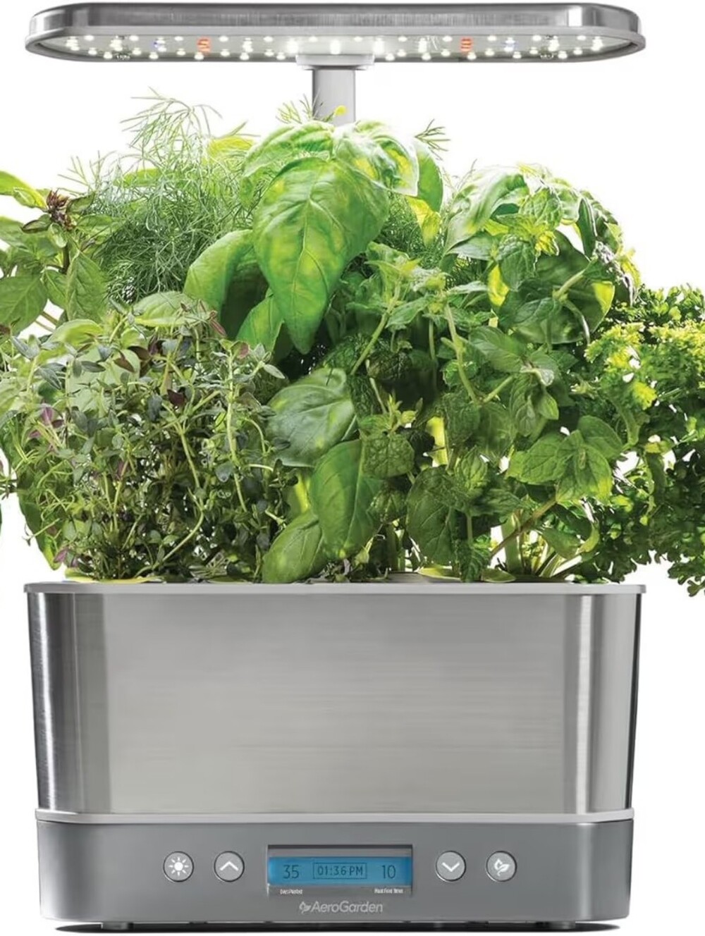 NIB AeroGarden Harvest Elite Indoor Garden Hydroponic System with LED Grow Light